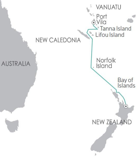 SPSojourn_map_ South Pacific Sojourn Travel Map