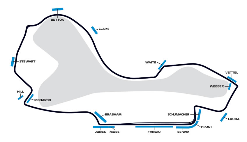 F1 Circuit Map