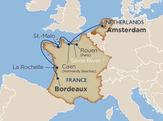 Impressionist France Map