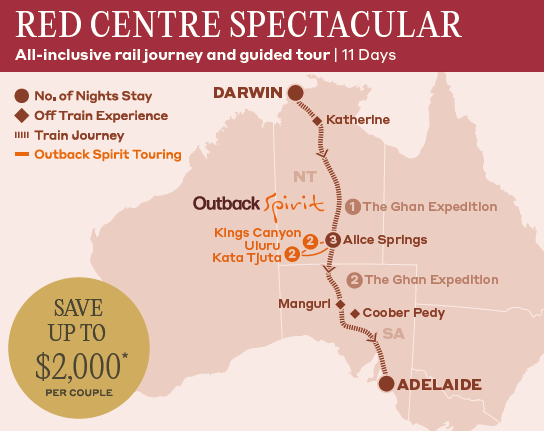 The Ghan - Red Centre Spectacular