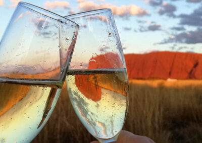 Champagne at Uluru