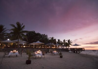 Dining at Castaway Island, Fiji