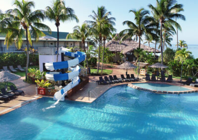 Water Slide and Pool at OUTRIGGER Fiji Beach Resort