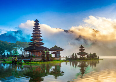 Pura ulun danu bratan temple in Bali, indonesia.